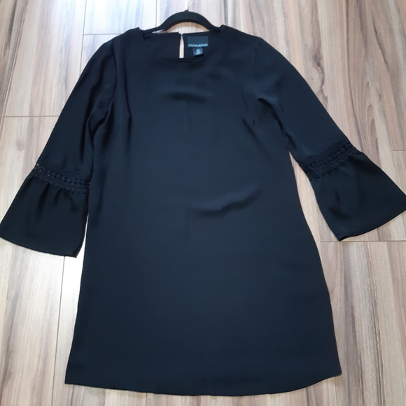 Black Dress with Crochet Sleeves - Picture 1 of 6